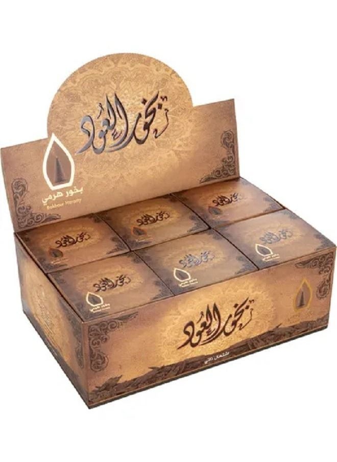 سدر الخليج مجموعة بخور العود هرمي من 12 قطعة  - Image 1
