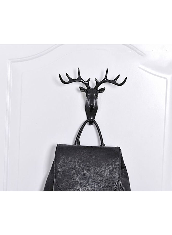 NIBEMINENT Multipurpose Deer Antlers Wall Hook Black 18.5x17x9.5centimeter - Image 4