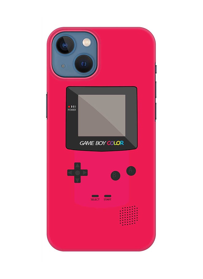 Stylizedd Case for Apple iPhone 14 Plus Case Slim Snap Classic Series Mobile Cover Hard PC Shield Matte Finish Print - Gameboy Color - Pink 