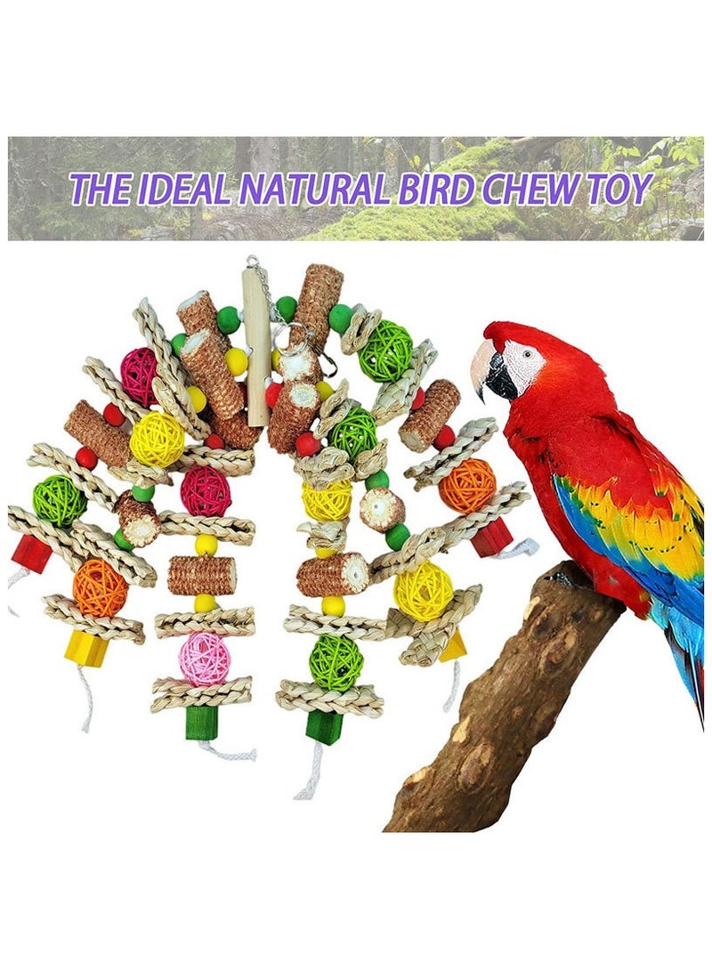 Parrot nibble toy corn wood colorful bird supplies utensils bird toys - Image 2