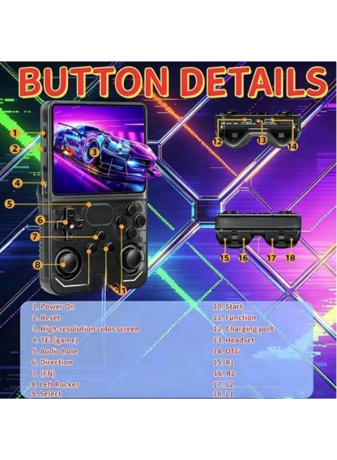 Portable Retro Gaming Console, 3.5 Inch IPS HD Screen, Open Source System, Thousands of Pre-installed Games, Long-lasting Battery, Compact Design. - Image 4