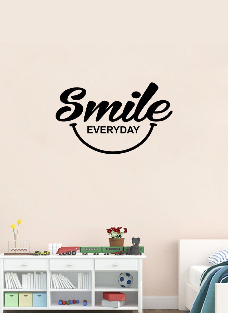 Spoil Your Wall Smile Everyday Positivity Quote Wall Decal - Wall Arts Home Décor - Wall Sticker, 60x40 cm by Spoil Your Wall  - Image 1