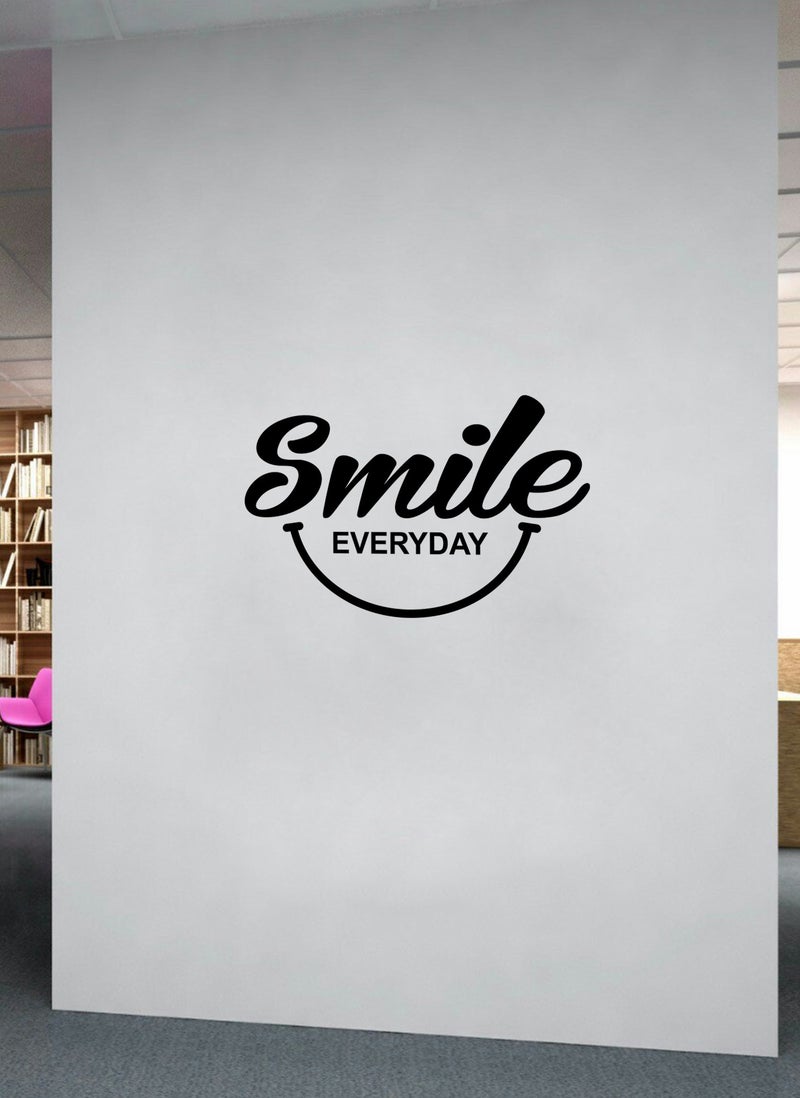 Spoil Your Wall Smile Everyday Positivity Quote Wall Decal - Wall Arts Home Décor - Wall Sticker, 60x40 cm by Spoil Your Wall  - Image 2