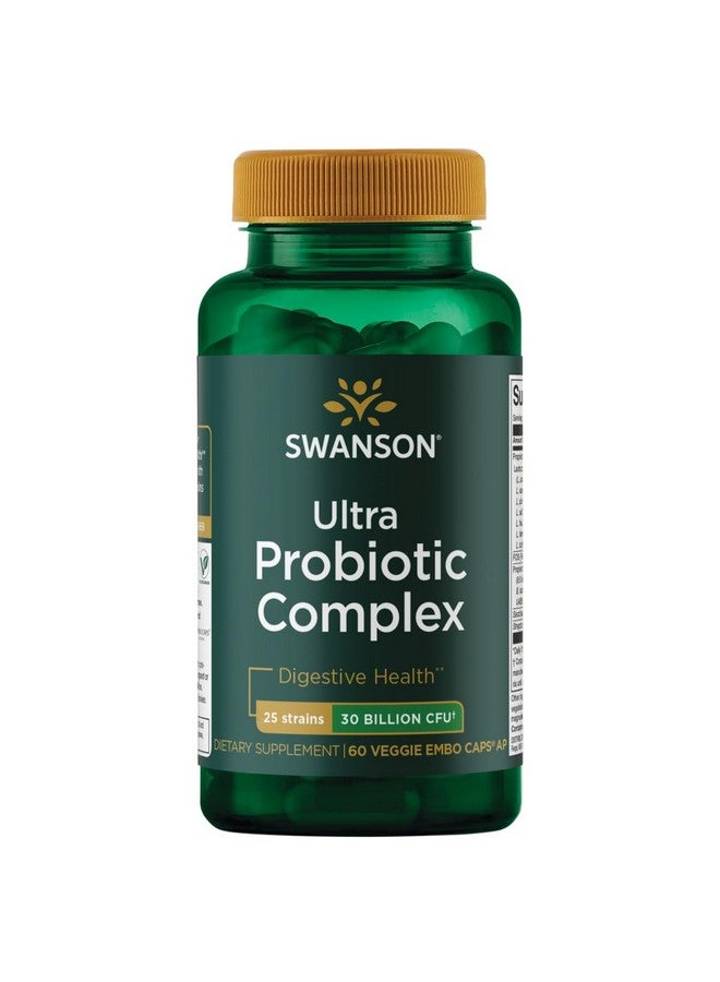 Swanson Ultra Probiotic Complex 30 Billion Cfu 60 Veg Capsules - Image 1