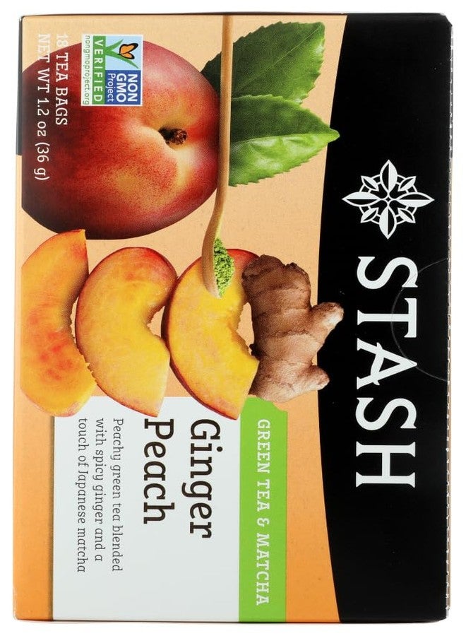 Stash Tea - Green Ginger Peach Matcha (Pack of 2) - Image 3