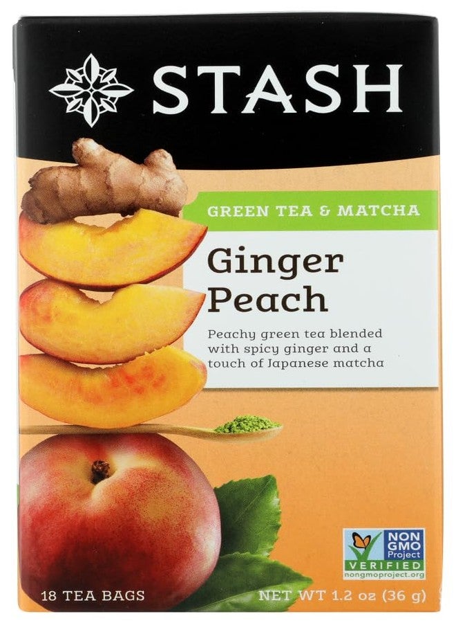 Stash Tea - Green Ginger Peach Matcha (Pack of 2) - Image 1
