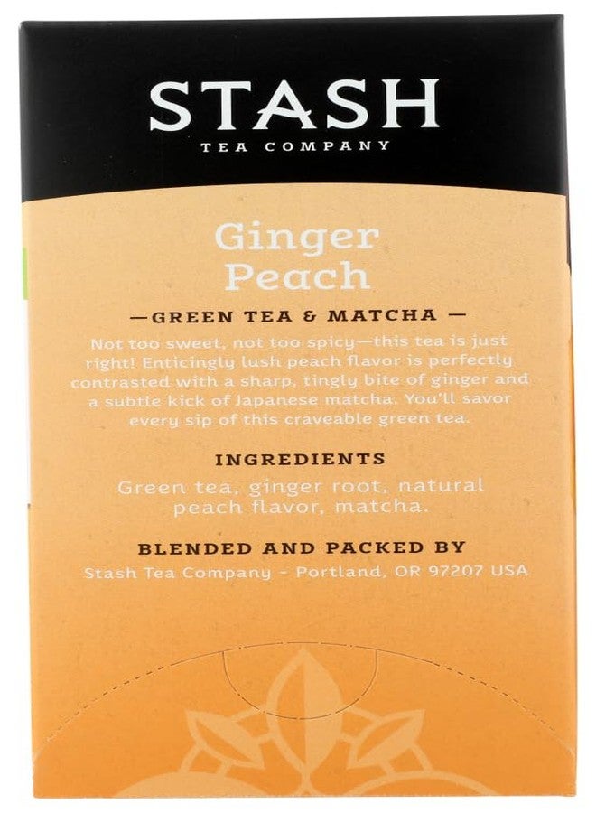Stash Tea - Green Ginger Peach Matcha (Pack of 2) - Image 4