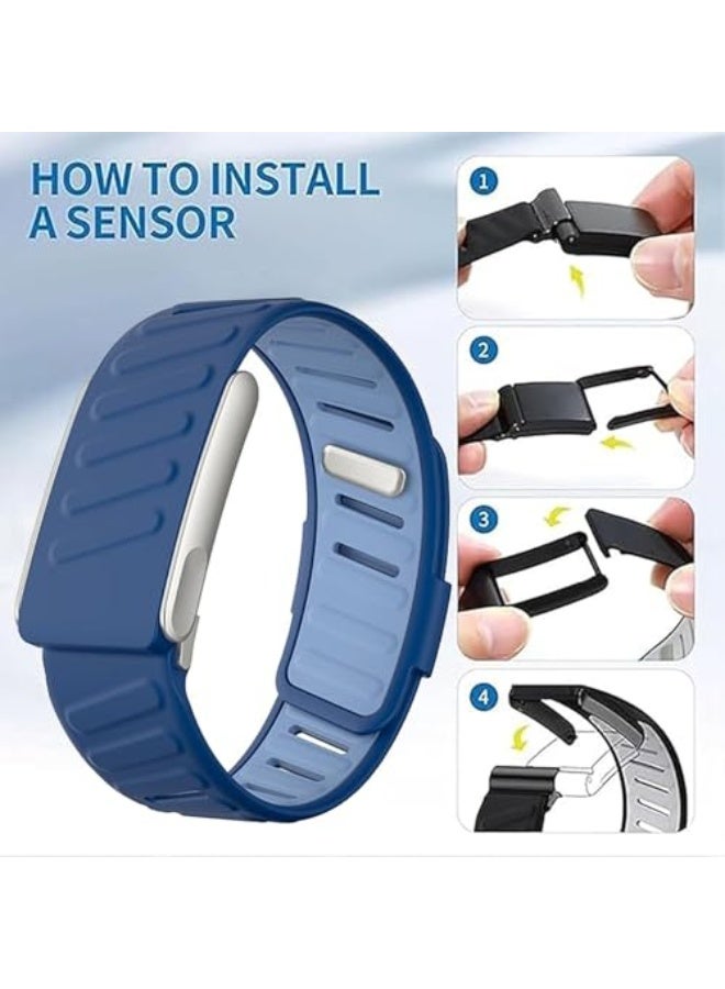 Comfort Durable Silicone Wristband Compatible with WHOOP 5.0Band, Waterproof and Sweatproof,Soft-Touch Silicone Durable,Breathable and Adjustable Strap for Men & Women - Image 4