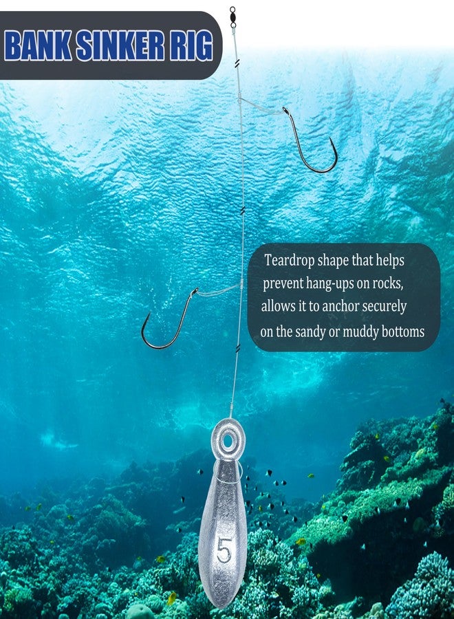 أوزان أثقال شبكية للصيد على الشاطئ، والأرصفة، والضفاف - معدات صيد المياه المالحة، من 1 أونصة إلى 8 أونصة - Image 4