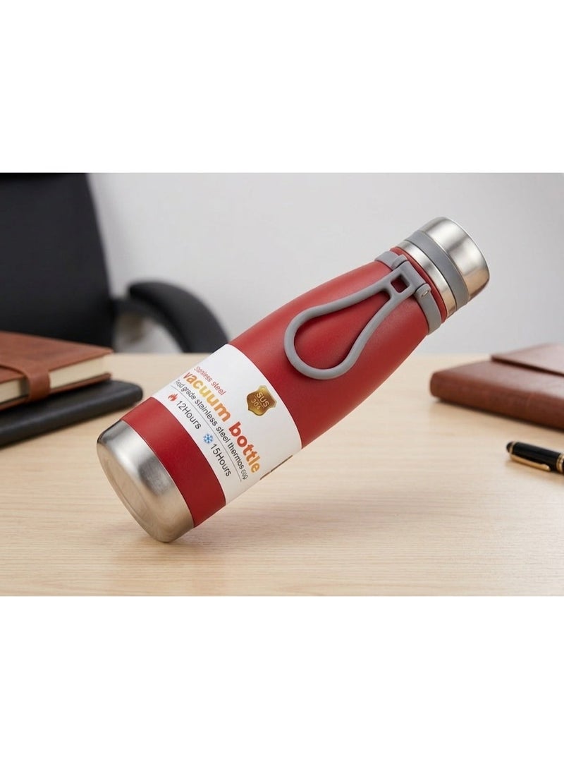 Premium Stainless Steel Vacuum Insulated Water Bottle – Double-Wall Thermos Flask, Keeps Drinks Cold for 24 Hours & Hot for 12 Hours, Leak-Proof & BPA-Free Reusable Bottle for Sports, Gym & Travel (650ml) BlACK - Image 4