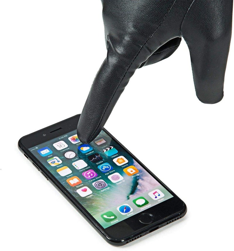 REDESS Winter Leather Gloves for Women, Wool Fleece Lined Warm Gloves, Touchscreen Texting Thick Thermal Snow Driving Gloves - Image 5