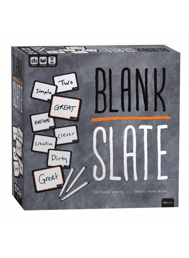 USAopoly BLANK SLATE, The Game Where Great Minds Think Alike, Fun Family-Friendly Board Game, Word Association Party Game, Easy to Learn, Fun to Play Family Game Night, 3-8 Players, Ages 8+ - Image 1