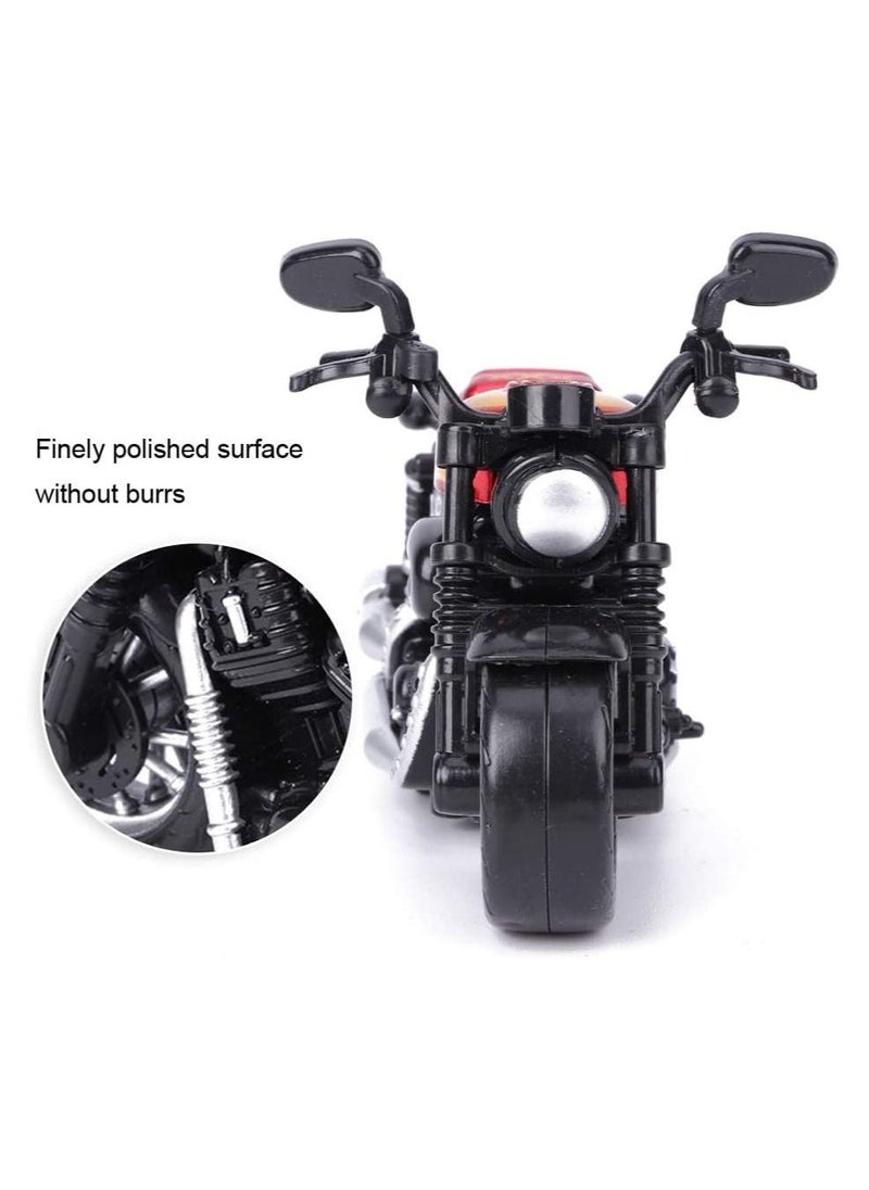 Generic - Alloy Motorbike Toy Highly Simulation Motorbike Model Pull-Back Vehicle Toy for Child Intellectual Toy Gift Set(Red) - Image 1