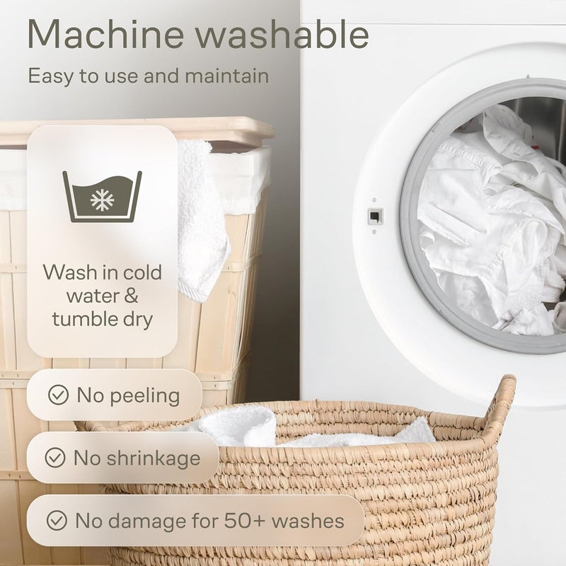 Niagara Sleep Solution Niagara Crib 2 Pack 100 Waterproof Mattress Protector Soft Breathable Crib Mattress Protector with Deep Pocket Mattress Pad for Toddler and Baby 52x28 White  Viscose Made from Bamboo - Image 5