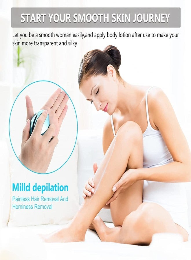 Esselkay Crystal Hair Eraser, Crystal Hair Remover, Portable Magic Hair Remover Magic Stone for Arms Legs Back, Painless Hair Removal for Women Apply to Any Part of The Body - Image 4