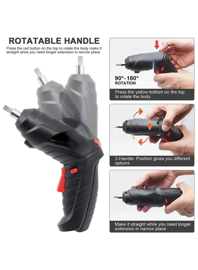 AROAQ 3.6v Power Tools Household Maintenance Repair 1800mAh Lithium Battery Mini Household Electric Drill Rotated Cordless Screwdriver  - Image 2