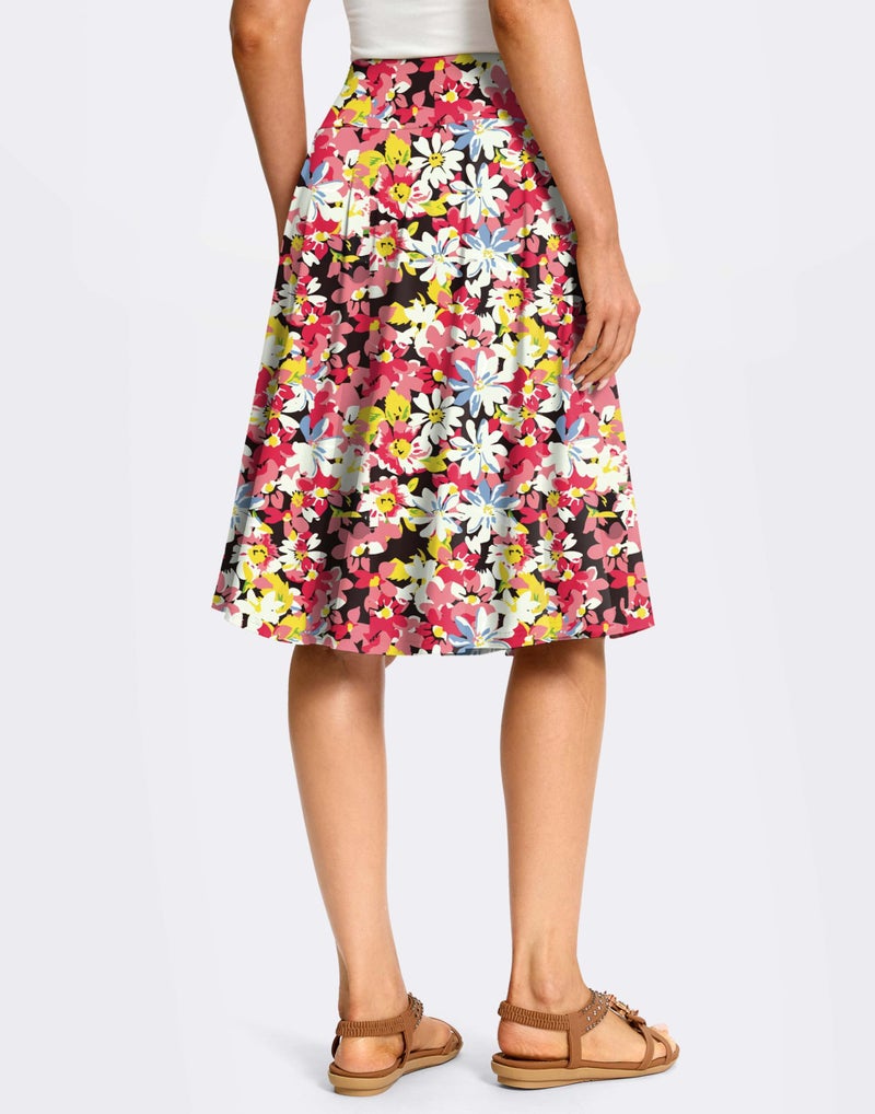 Viodia 24" Knee Length Long Skorts for Women Dressy Casual Midi Summer Travel Skort Modest Stretchy Skirts with Pockets - Image 2