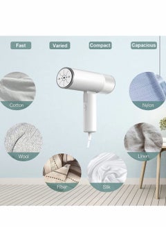 Excefore Steamer for Clothes, Foldable Handheld Clothing Wrinkles Remover Garments, 20-Second Fast Heat-up, Portable Mini Fabric Steam Iron Home and Travel  - Image 2