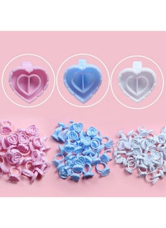 BBC 100Pcs Aycrlic Fiber Smart Lash Glue Rings For Eyelash Extensions & Tatoos (White)  - Image 1
