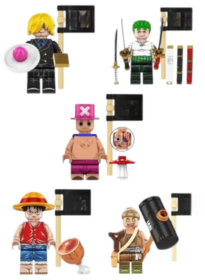 One Piece characters Sets for Kids Character figures Assembly Toys Boys Creative Toys for Kids Character Play Figures Construction Toys for Kids and Unique Doll Characters