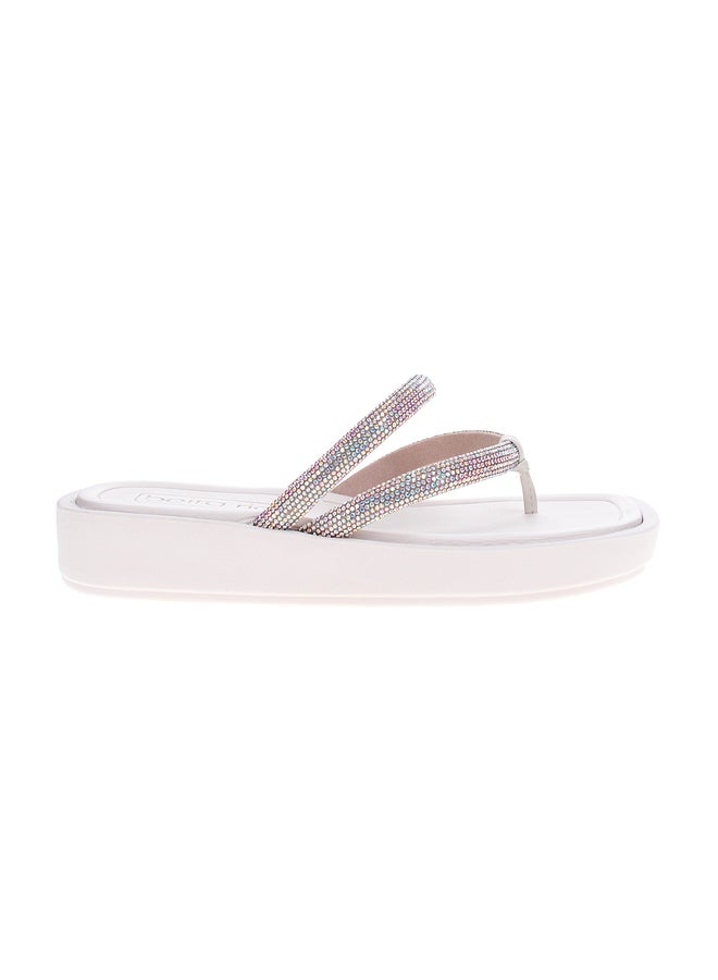 Beira Rio Embellished Flat Sandals - Image 1