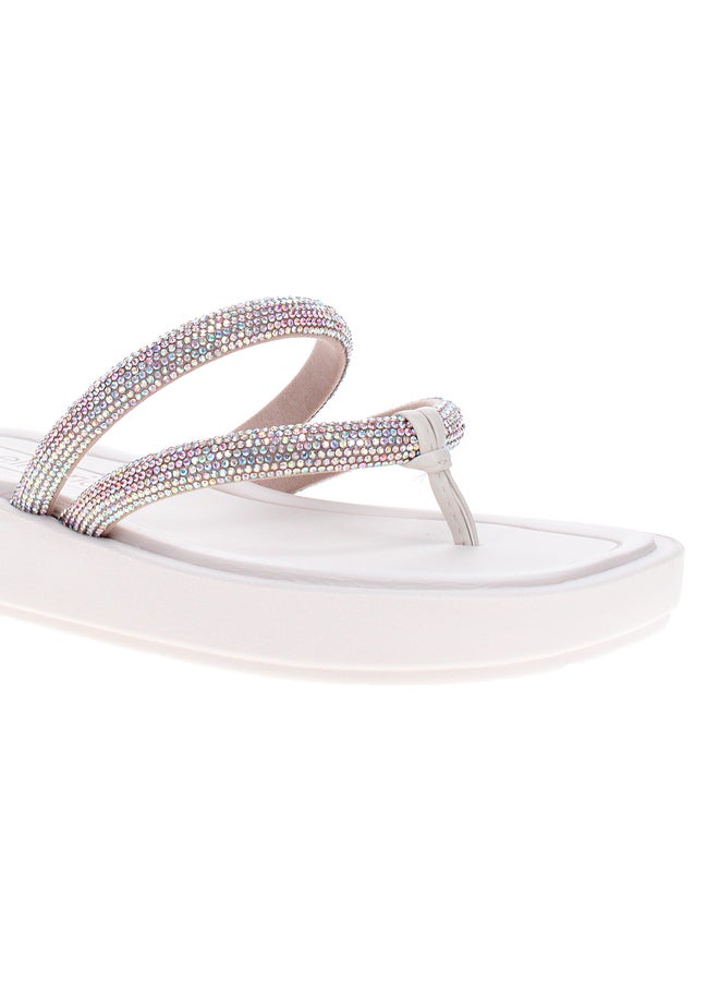 Beira Rio Embellished Flat Sandals - Image 4
