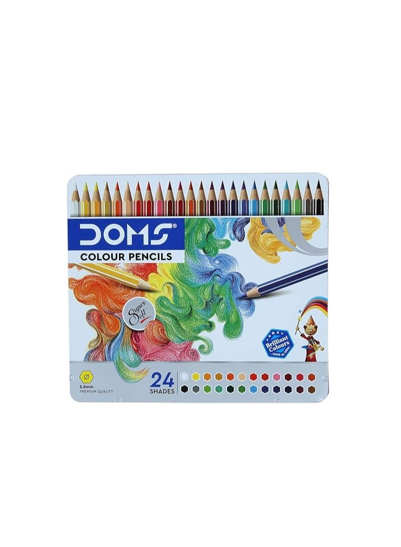 DOMS دومز FSC 24 قلم رصاص ملون علبة مسطحة - Image 1