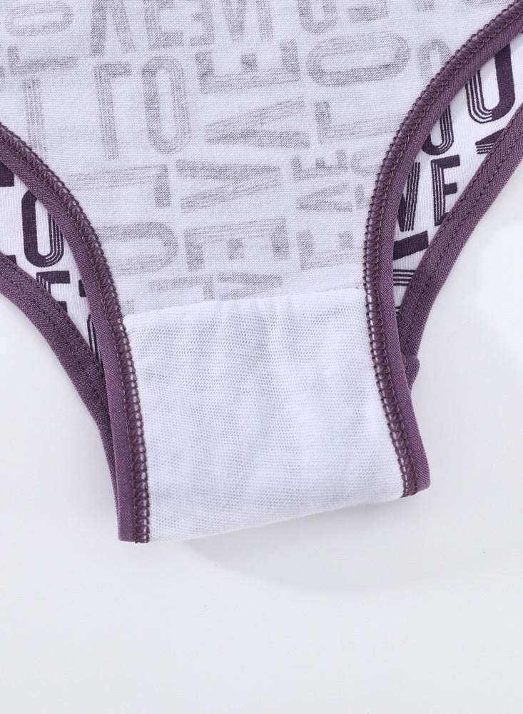 Zeemey Zeemey 6-Piece Cotton Bikini Breathable Panties Low Waist Fashionable Ladies Panties - Image 5