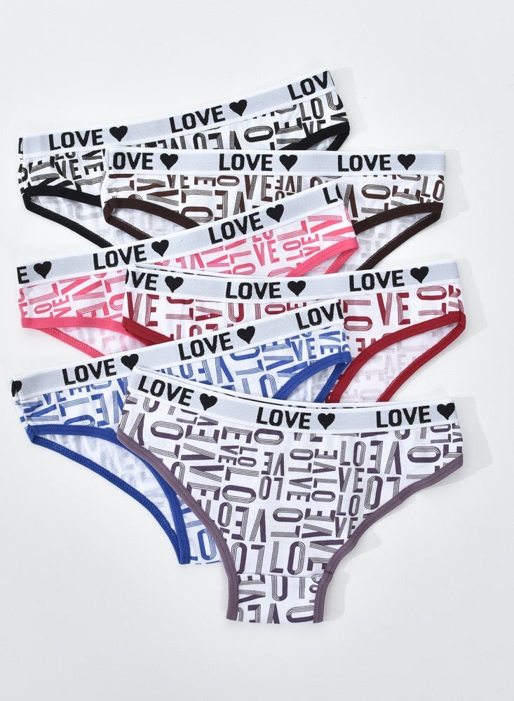 Zeemey Zeemey 6-Piece Cotton Bikini Breathable Panties Low Waist Fashionable Ladies Panties - Image 2