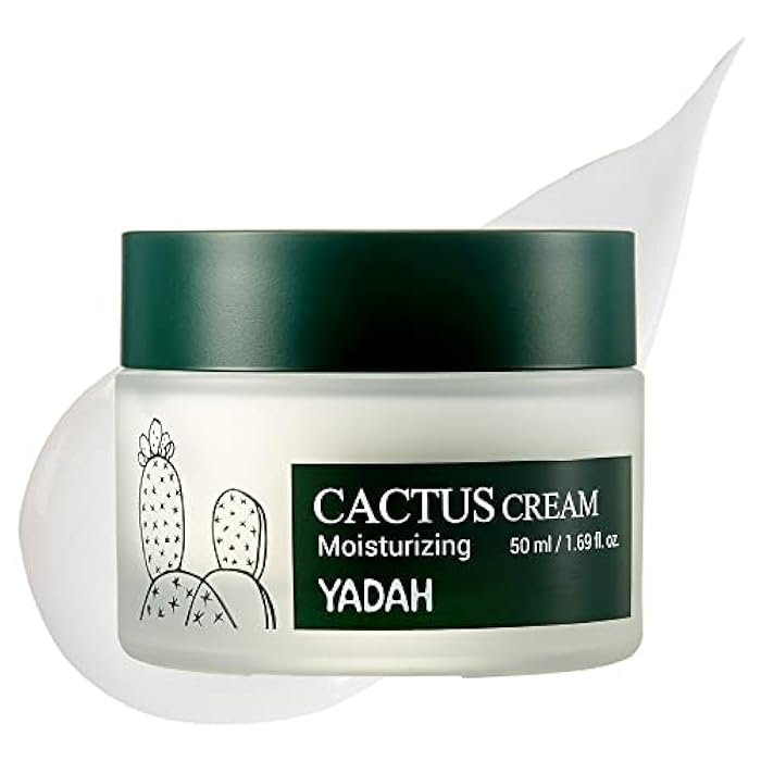 YADAH Cactus Cream 1.69 Fl.Oz. – Facial Hydrating Moisturizer Forming Moisture Barrier for Sensitive Dry Skin - Image 1