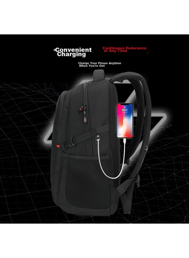Swicky Backpack For Men, Large Capacity Travel Bag, 15.6-inch Laptop Bag, Business Travel Bag - Image 3