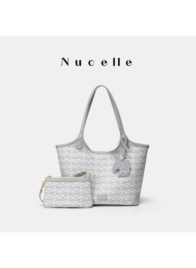 نوسيل Nucelle شن يوي نفس النمط حقيبة توت موجة للنساء سعة كبيرة حقيبة أم وابنة، حقيبة كتف للمواصلات - Image 4