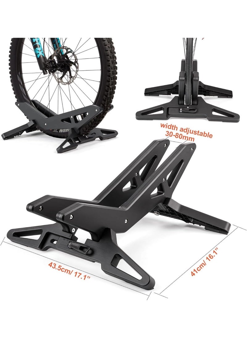 Bukela Bike Floor Stand, Bicycle Parking Stand Fit 16"-29" Wheel, Adjustable Bike Floor Rack Stand for all 30-80mm Wide Tires - Image 2
