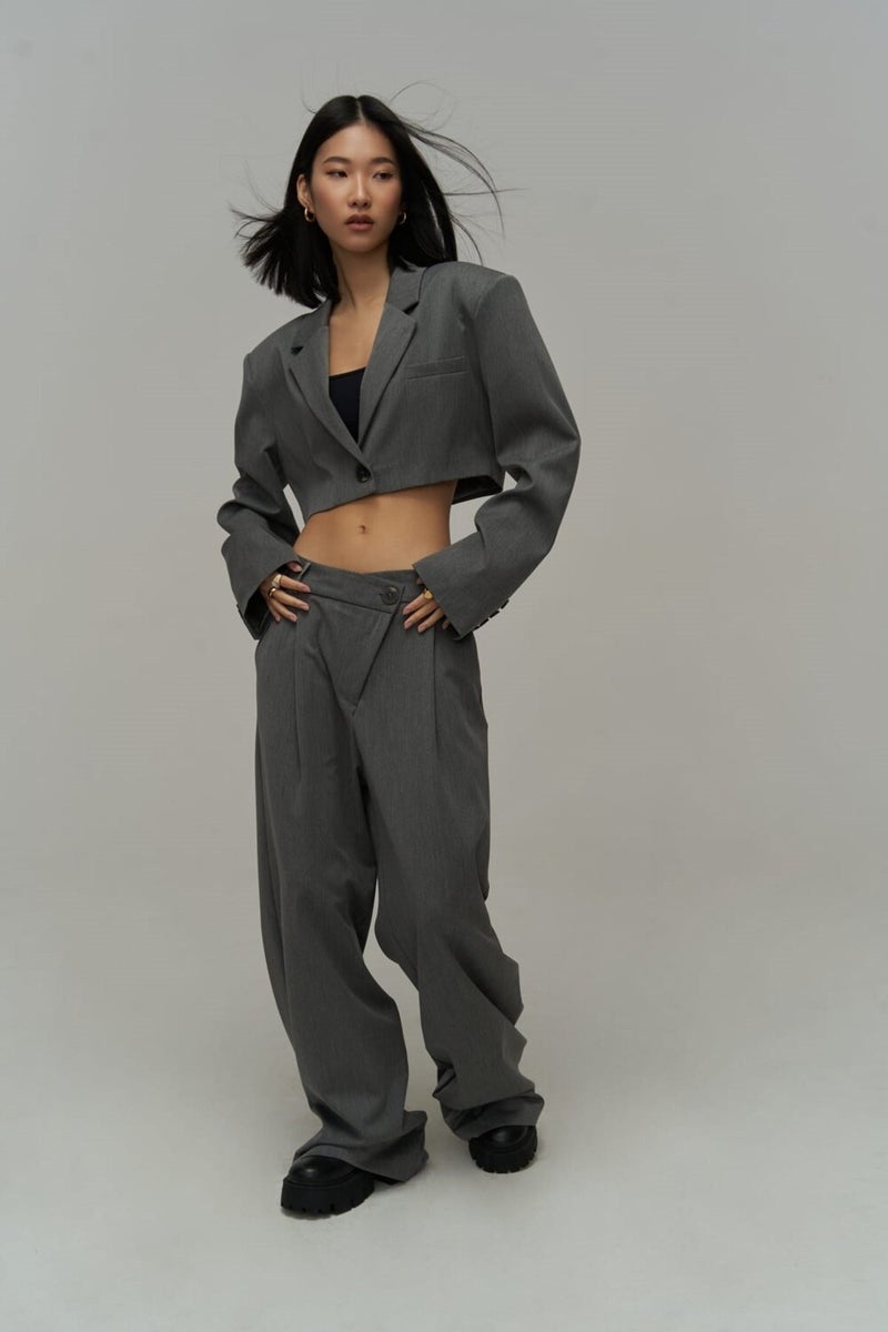 Mai Edwin Smoked Cross Trouser-Jacket Set  - Image 3