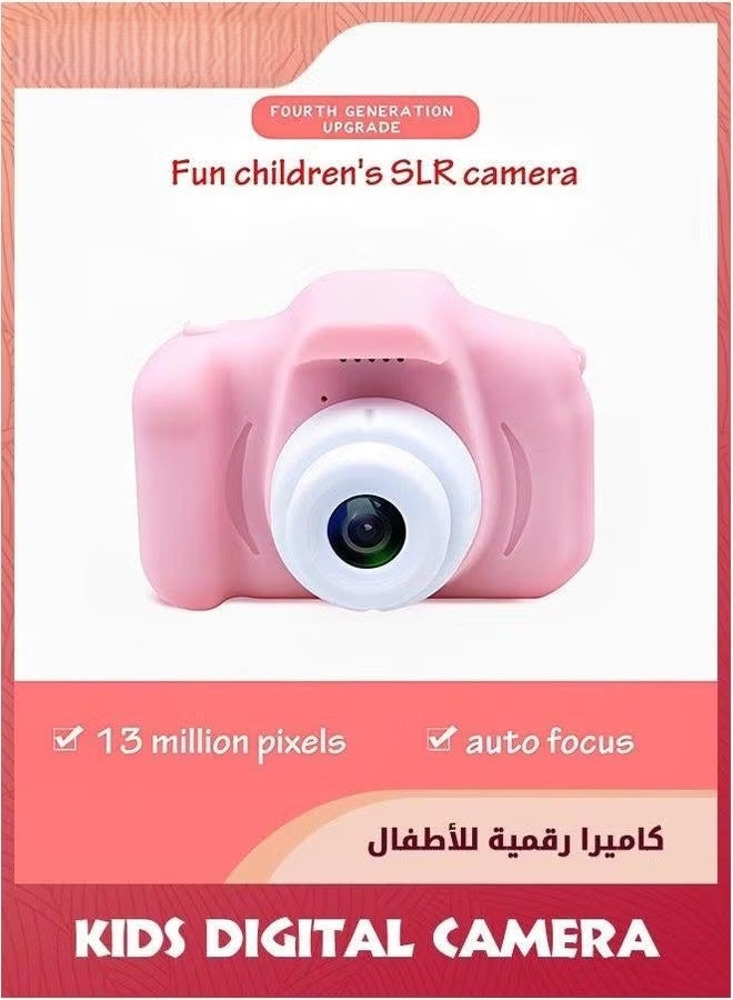 EETU Kids Digital Camera,Mini Rechargeable Children Camera,HD Video Recording,Selfie Camera With 32gb Sd Card,Card Reader,Kids Electronic Toys,Birthday Gifts For Girls Boys 3-12,Pink - Image 4