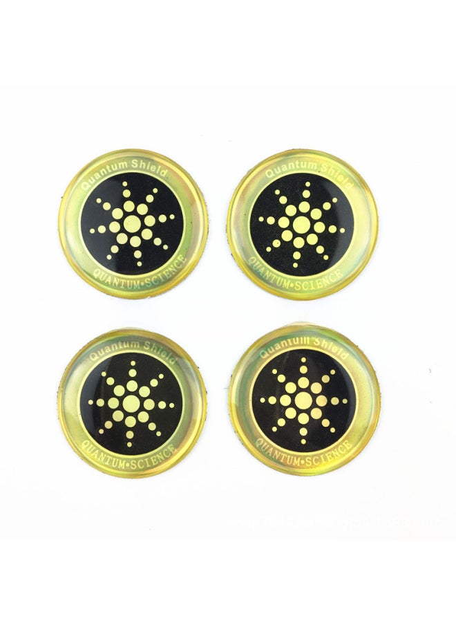 Generic - English Version Sunflower Radiation Patch Circular Radiation Mobile Phone Patch Radiation Energy Shield Quantum Shield-Color:Gold - Image 1