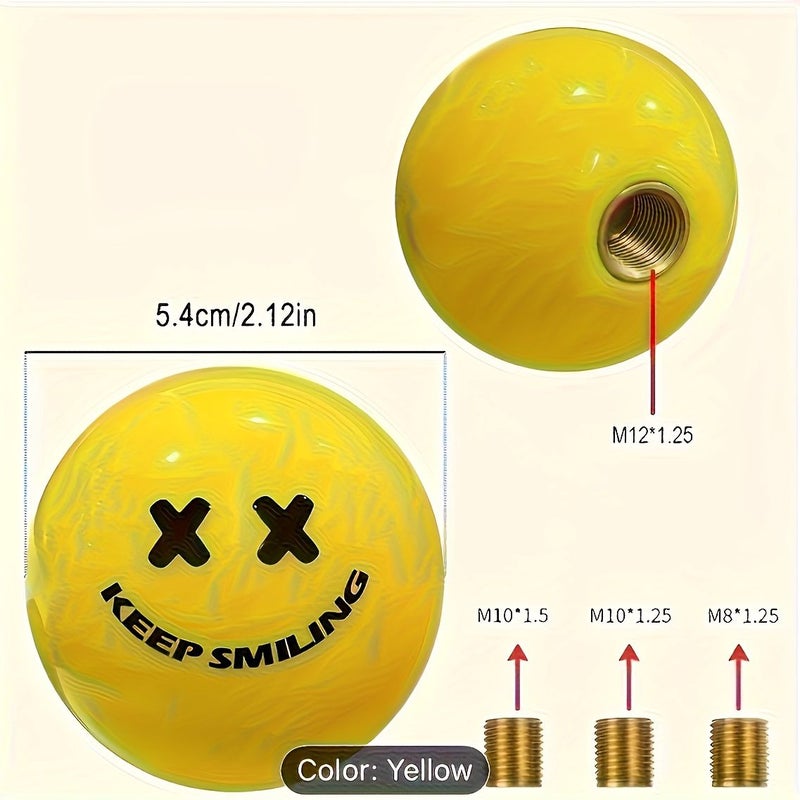 PK41-joy JDM Modified Round Universal Manual Gear Shift Lever Knob for Handball-Style Shifting - Image 3
