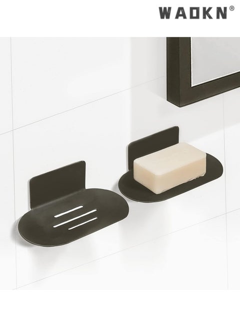 طويل المفعول حامل الصابون للاستحمام ، دش لزجة حامل الصابون ، دش الفولاذ المقاوم للصدأ حامل الصابون الأسود