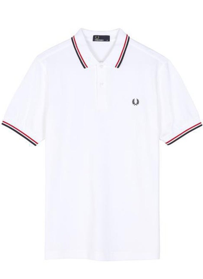 FRED PERRY Essential Logo Printed Polo Shirt  - Image 1