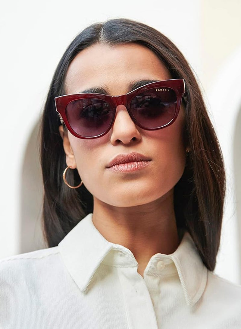 Radley نظارات شمسية قططية للنساء RDS-6508 بولاريد سوداء 52 مم - Image 5