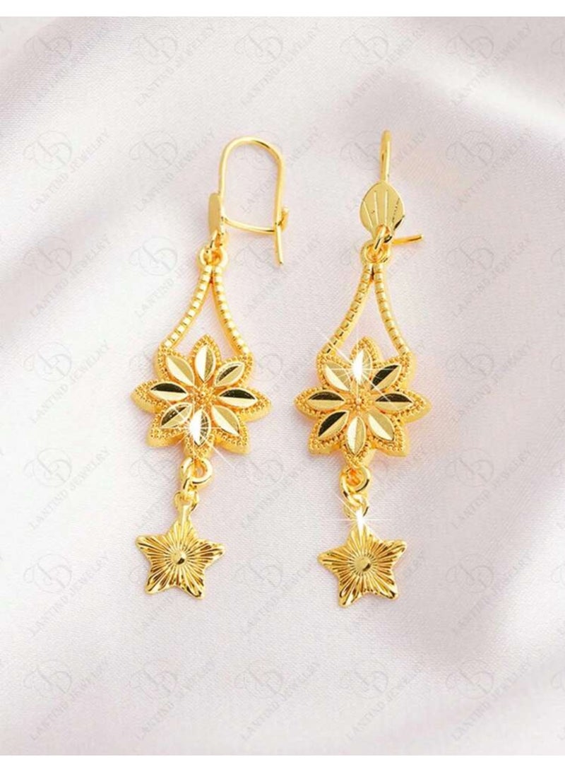 GOLDMAX Elegant 21k Gold Plated Earrings For Women - Image 2
