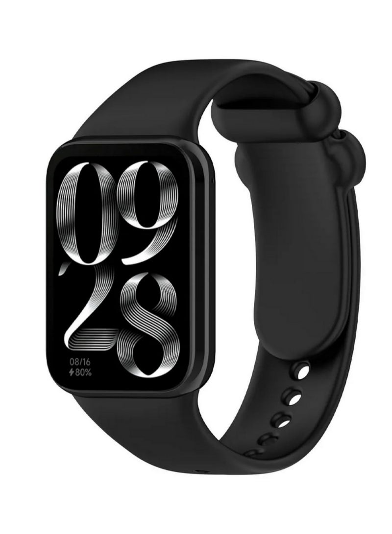 Beauenty 1PCS Silicone Strap for Xiaomi Mi Band 8 Pro Bracelet Soft Comfortable Durable TPU Wristband Replacement Sport Belt Smart Watch Accessories Adjustable Fitness Tracker Band for Men Women - Image 1