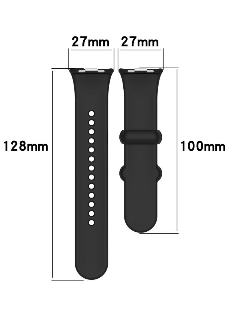 Beauenty 1PCS Silicone Strap for Xiaomi Mi Band 8 Pro Bracelet Soft Comfortable Durable TPU Wristband Replacement Sport Belt Smart Watch Accessories Adjustable Fitness Tracker Band for Men Women - Image 4
