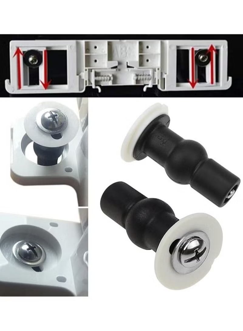 4 حزمة مقعد المرحاض يتوقف مسامير تثبيت مقعد المرحاض إصلاح توسيع المطاط أعلى مسامير الصواميل - Image 2