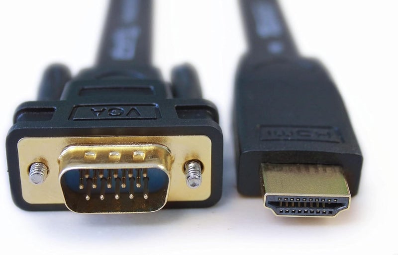 Plugable HDMI to VGA Adapter, Driverless 6 Foot (1.8 Meter) Converter Cable Supporting Up to 1920 x 1080 (60Hz) - Image 4
