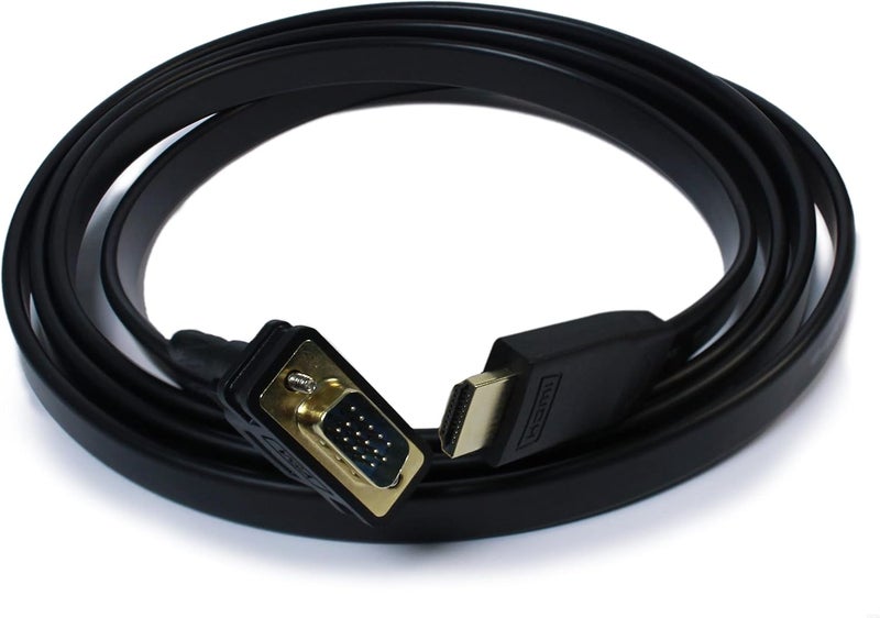 Plugable HDMI to VGA Adapter, Driverless 6 Foot (1.8 Meter) Converter Cable Supporting Up to 1920 x 1080 (60Hz) - Image 1