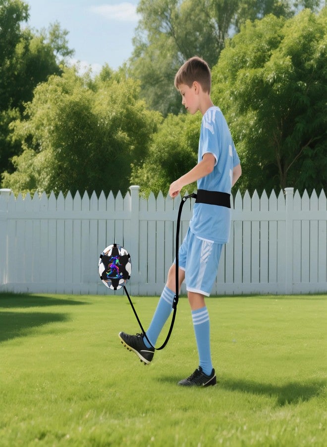 READAEER Soccer Training Equipment for Kids Adults, Adjustable Waist or Wrist Belt for Kicking and Passing Practice, no Waste time Picking up The Ball(Football is not Included) - Image 5