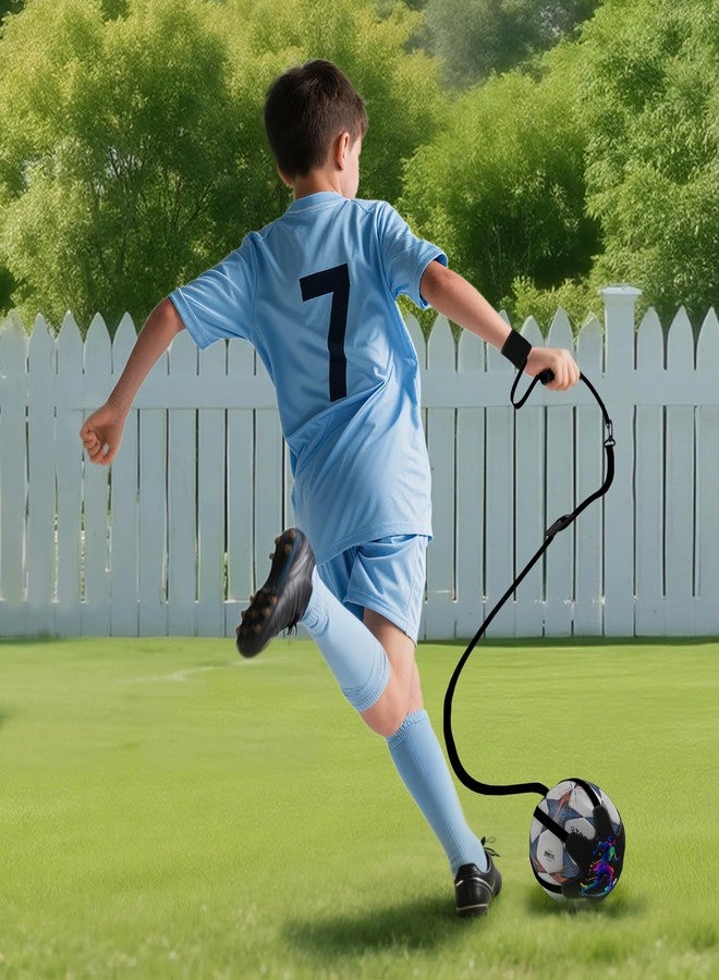 READAEER Soccer Training Equipment for Kids Adults, Adjustable Waist or Wrist Belt for Kicking and Passing Practice, no Waste time Picking up The Ball(Football is not Included) - Image 4