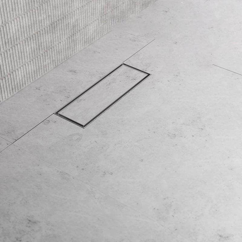 iSTAR 304 Grade Stainless Steel Tile Insert Shower Drain Channel |Corrosion Resistant Water Water Floor Drainer with Pest Trap and Side Hole for Bathroom, Balconies, Wetrooms, Kitchens(12 x 4 inches) - Image 1