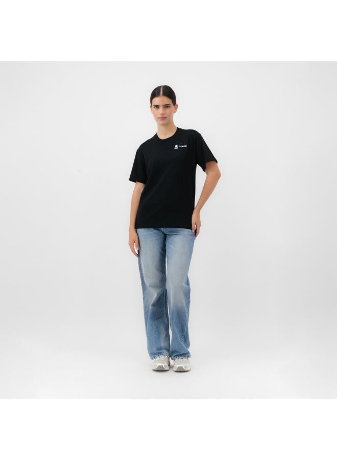Tolou Unisex Black Astronaut Graphic T shirt - Image 5
